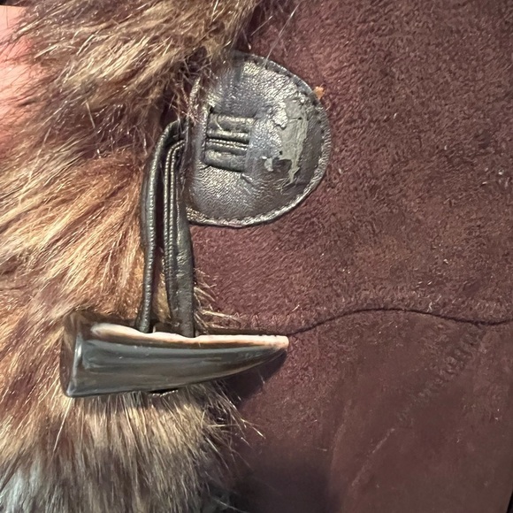 Johnson & Murphy Faux Fur Faux Suede Trimmed Women's Coat, size XL, see pics - Picture 3 of 15